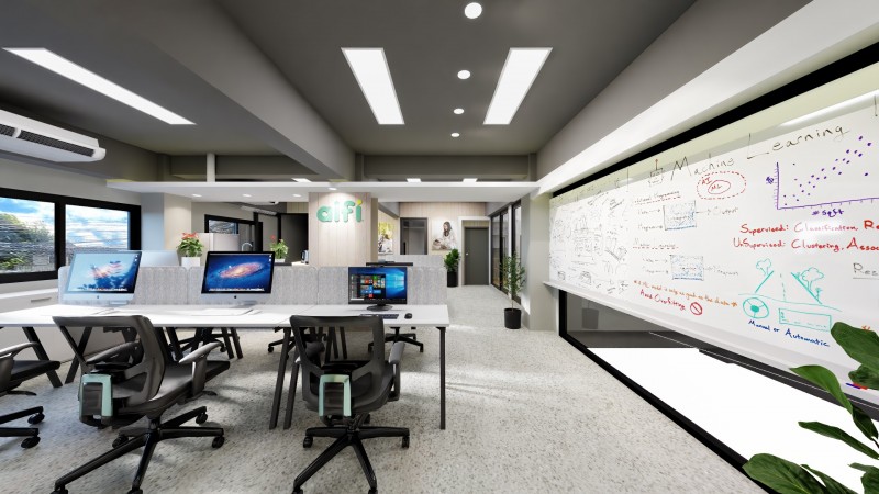 Office Design V2 - Dark Ceiling Option